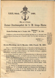 Kaiserlich-königliches Marine-Normal-Verordnungsblatt 18681230 Seite: 33