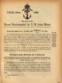 Kaiserlich-königliches Marine-Normal-Verordnungsblatt 18691125 Seite: 27