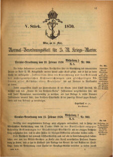 Kaiserlich-königliches Marine-Normal-Verordnungsblatt 18700314 Seite: 3