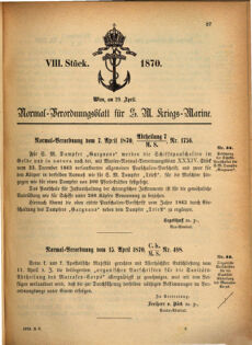 Kaiserlich-königliches Marine-Normal-Verordnungsblatt 18700429 Seite: 3