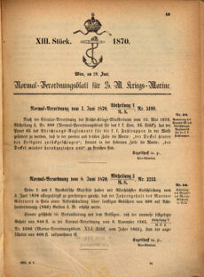 Kaiserlich-königliches Marine-Normal-Verordnungsblatt 18700628 Seite: 3