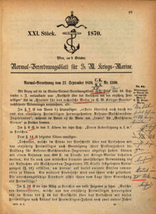 Kaiserlich-königliches Marine-Normal-Verordnungsblatt 18701009 Seite: 7