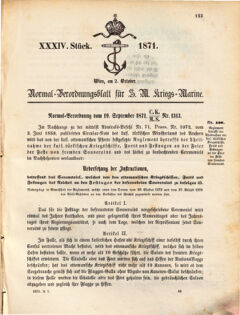 Kaiserlich-königliches Marine-Normal-Verordnungsblatt 18711002 Seite: 1