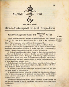 Kaiserlich-königliches Marine-Normal-Verordnungsblatt 18731222 Seite: 1