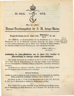 Kaiserlich-königliches Marine-Normal-Verordnungsblatt 18740204 Seite: 1