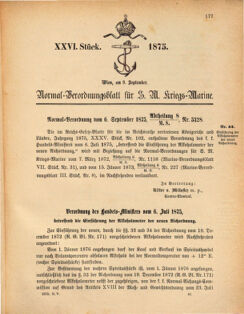 Kaiserlich-königliches Marine-Normal-Verordnungsblatt 18750817 Seite: 19