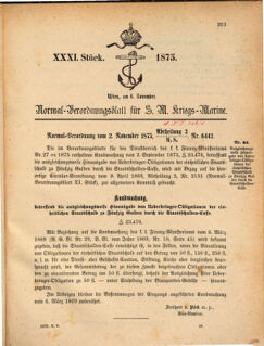 Kaiserlich-königliches Marine-Normal-Verordnungsblatt 18751027 Seite: 13