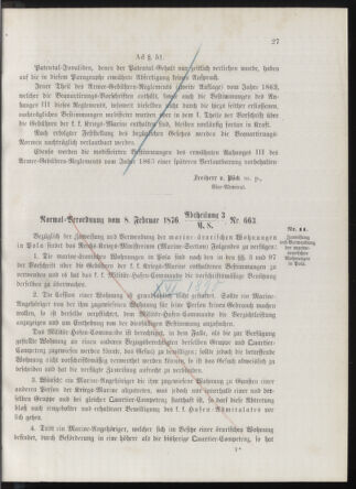 Kaiserlich-königliches Marine-Normal-Verordnungsblatt 18760210 Seite: 3