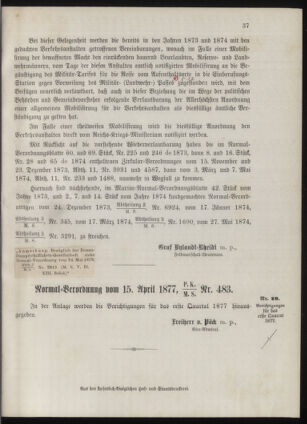 Kaiserlich-königliches Marine-Normal-Verordnungsblatt 18770416 Seite: 5