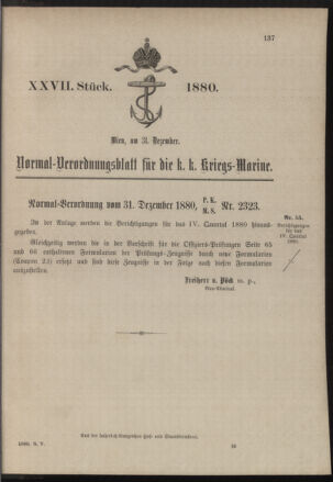 Kaiserlich-königliches Marine-Normal-Verordnungsblatt 18801231 Seite: 1