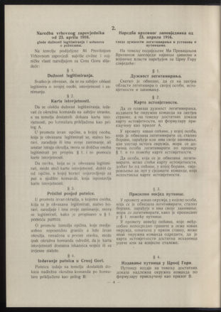 Verordnungsblatt der k.u.k. Militärverwaltung in Montenegro 19160519 Seite: 16