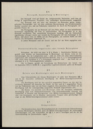 Verordnungsblatt der k.u.k. Militärverwaltung in Montenegro 19160519 Seite: 4