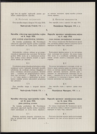 Verordnungsblatt der k.u.k. Militärverwaltung in Montenegro 19160627 Seite: 15