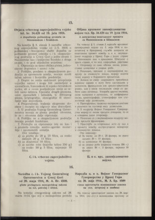 Verordnungsblatt der k.u.k. Militärverwaltung in Montenegro 19160902 Seite: 7