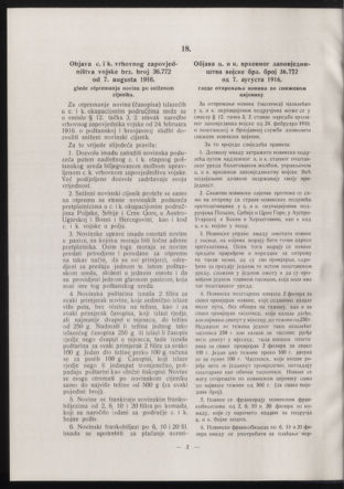 Verordnungsblatt der k.u.k. Militärverwaltung in Montenegro 19161002 Seite: 14