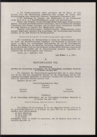 Verordnungsblatt der k.u.k. Militärverwaltung in Montenegro 19161002 Seite: 7