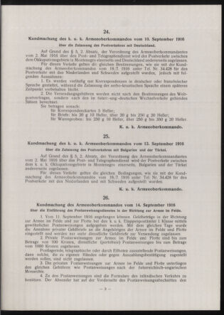 Verordnungsblatt der k.u.k. Militärverwaltung in Montenegro 19161112 Seite: 3