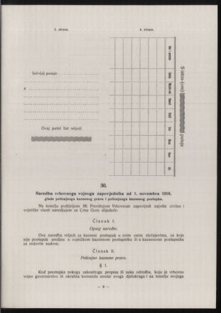 Verordnungsblatt der k.u.k. Militärverwaltung in Montenegro 19161112 Seite: 33