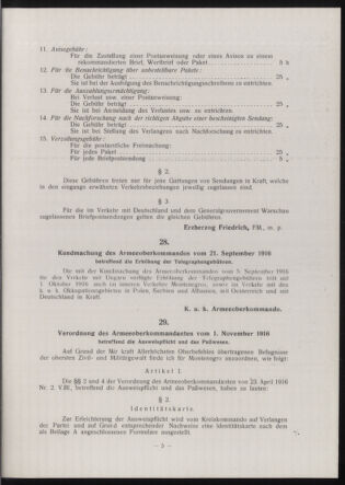 Verordnungsblatt der k.u.k. Militärverwaltung in Montenegro 19161112 Seite: 5