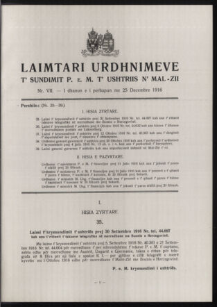 Verordnungsblatt der k.u.k. Militärverwaltung in Montenegro 19161225 Seite: 17