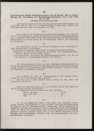 Verordnungsblatt der k.u.k. Militärverwaltung in Montenegro 19161225 Seite: 3