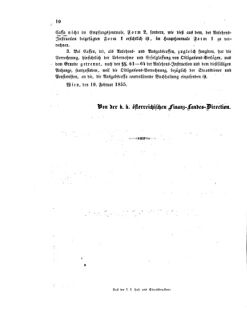 Verordnungsblatt für den Dienstbereich des K.K. Finanzministeriums für die im Reichsrate vertretenen Königreiche und Länder 18550213 Seite: 2