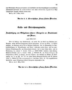 Verordnungsblatt für den Dienstbereich des K.K. Finanzministeriums für die im Reichsrate vertretenen Königreiche und Länder 18550308 Seite: 3