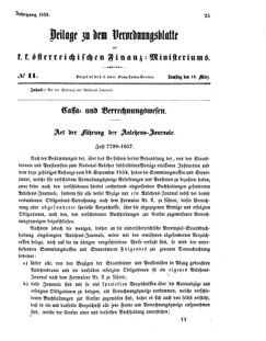 Verordnungsblatt für den Dienstbereich des K.K. Finanzministeriums für die im Reichsrate vertretenen Königreiche und Länder