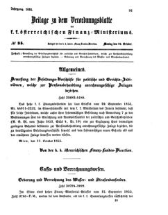 Verordnungsblatt für den Dienstbereich des K.K. Finanzministeriums für die im Reichsrate vertretenen Königreiche und Länder