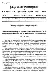 Verordnungsblatt für den Dienstbereich des K.K. Finanzministeriums für die im Reichsrate vertretenen Königreiche und Länder 18560813 Seite: 1