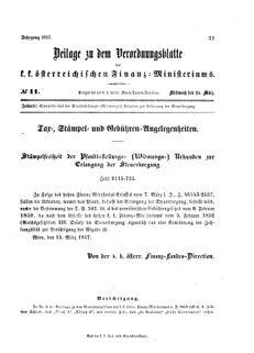 Verordnungsblatt für den Dienstbereich des K.K. Finanzministeriums für die im Reichsrate vertretenen Königreiche und Länder