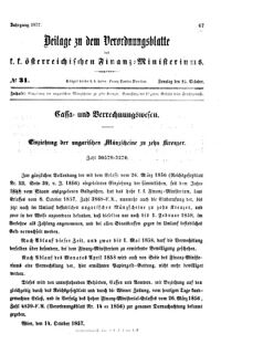 Verordnungsblatt für den Dienstbereich des K.K. Finanzministeriums für die im Reichsrate vertretenen Königreiche und Länder