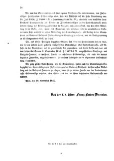 Verordnungsblatt für den Dienstbereich des K.K. Finanzministeriums für die im Reichsrate vertretenen Königreiche und Länder 18571122 Seite: 2