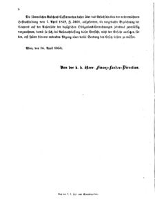 Verordnungsblatt für den Dienstbereich des K.K. Finanzministeriums für die im Reichsrate vertretenen Königreiche und Länder 18580426 Seite: 2