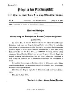 Verordnungsblatt für den Dienstbereich des K.K. Finanzministeriums für die im Reichsrate vertretenen Königreiche und Länder