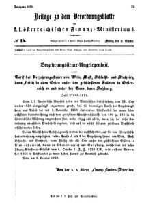 Verordnungsblatt für den Dienstbereich des K.K. Finanzministeriums für die im Reichsrate vertretenen Königreiche und Länder 18581011 Seite: 1