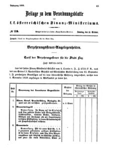 Verordnungsblatt für den Dienstbereich des K.K. Finanzministeriums für die im Reichsrate vertretenen Königreiche und Länder 18581031 Seite: 1