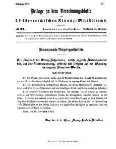 Verordnungsblatt für den Dienstbereich des K.K. Finanzministeriums für die im Reichsrate vertretenen Königreiche und Länder 18581130 Seite: 3