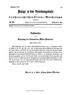 Verordnungsblatt für den Dienstbereich des K.K. Finanzministeriums für die im Reichsrate vertretenen Königreiche und Länder