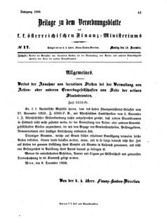 Verordnungsblatt für den Dienstbereich des K.K. Finanzministeriums für die im Reichsrate vertretenen Königreiche und Länder