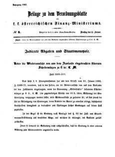 Verordnungsblatt für den Dienstbereich des K.K. Finanzministeriums für die im Reichsrate vertretenen Königreiche und Länder