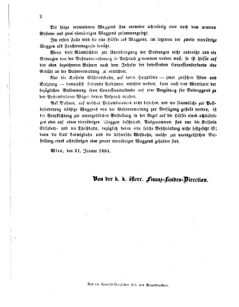 Verordnungsblatt für den Dienstbereich des K.K. Finanzministeriums für die im Reichsrate vertretenen Königreiche und Länder 18640127 Seite: 2