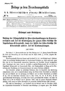 Verordnungsblatt für den Dienstbereich des K.K. Finanzministeriums für die im Reichsrate vertretenen Königreiche und Länder 18680925 Seite: 1