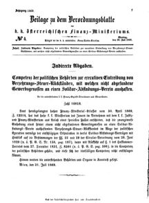 Verordnungsblatt für den Dienstbereich des K.K. Finanzministeriums für die im Reichsrate vertretenen Königreiche und Länder