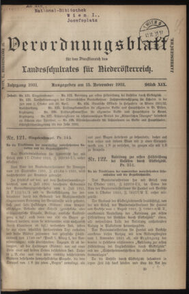 Verordnungsblatt für den Dienstbereich des niederösterreichischen Landesschulrates