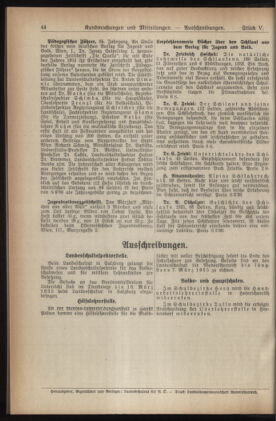 Verordnungsblatt für den Dienstbereich des niederösterreichischen Landesschulrates 19350215 Seite: 16