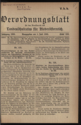 Verordnungsblatt für den Dienstbereich des niederösterreichischen Landesschulrates