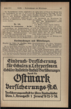 Verordnungsblatt für den Dienstbereich des niederösterreichischen Landesschulrates 19380715 Seite: 7