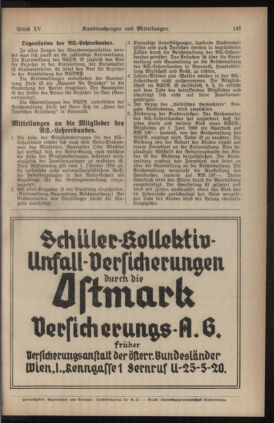 Verordnungsblatt für den Dienstbereich des niederösterreichischen Landesschulrates 19380915 Seite: 11