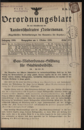 Verordnungsblatt für den Dienstbereich des niederösterreichischen Landesschulrates